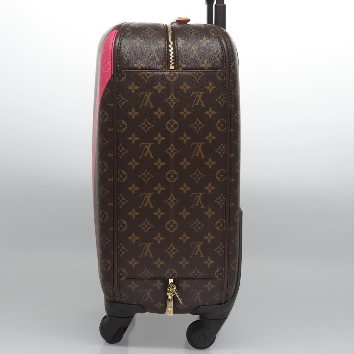 LOUIS VUITTON Monogram V Line Zephyr 55 suitcase Pink LV