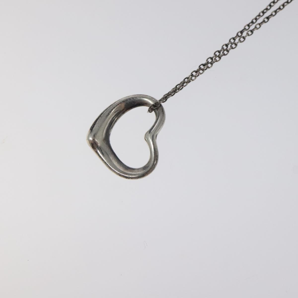 TIFFANY&Co. Open Heart Necklace Ag925 Silver Auth MY243 | eBay