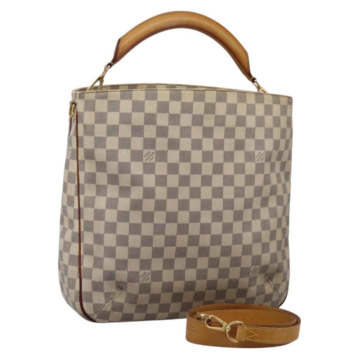 LOUIS VUITTON Damier Azur Sophie Shoulder Bag 2way N41216 LV Auth