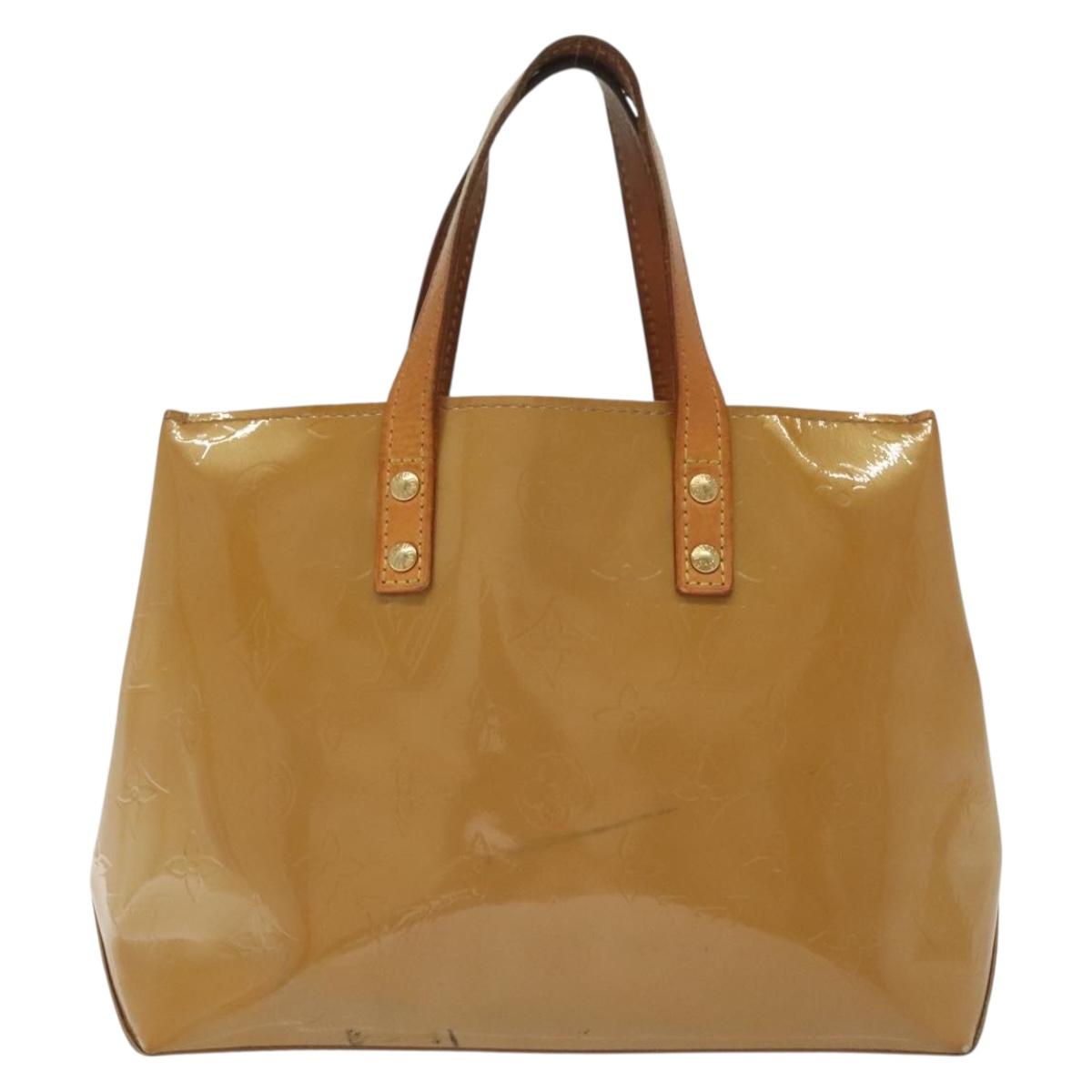 LOUIS VUITTON Monogram Vernis Reade PM Hand Bag Noisette M91334 LV