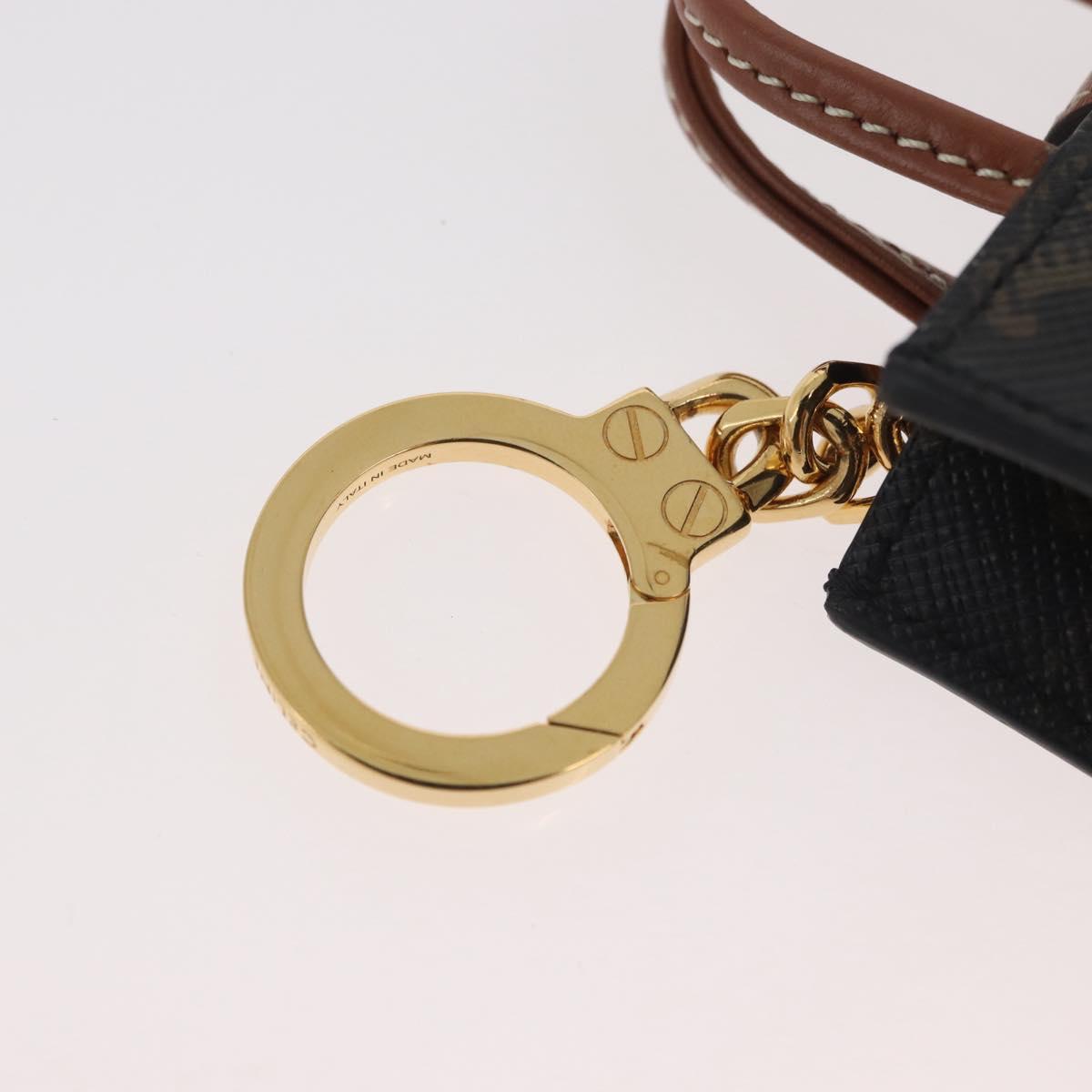 CELINE Triomphe Canvas Micro Vertical Cabas Charm PVC Brown Gold