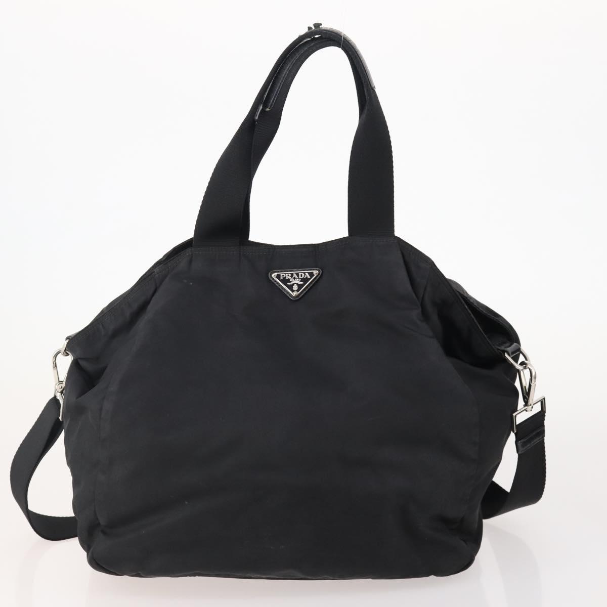 PRADA Shoulder Bag Nylon 2 Set Black Auth YKZ1068 | eBay