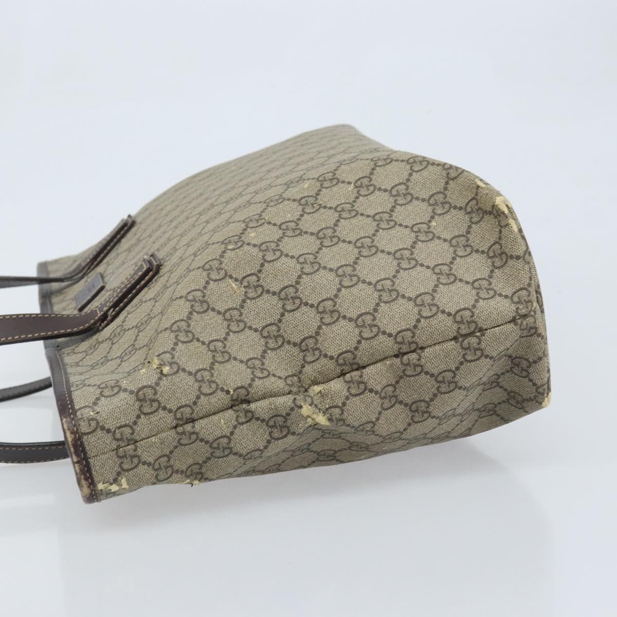 Don!!様 GUCCI GG Supreme Tote Bag PVC Beige Silver 211137 Auth YKZ140 | eBay