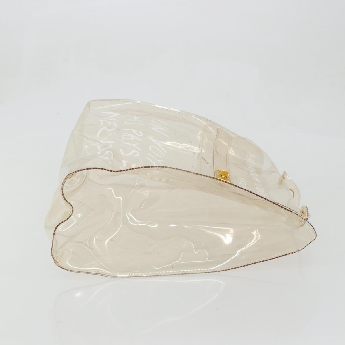 店舗用品 kely HERMES Vinyl Kelly Hand Bag Vinyl Clear Auth YKZ1593 | eBay