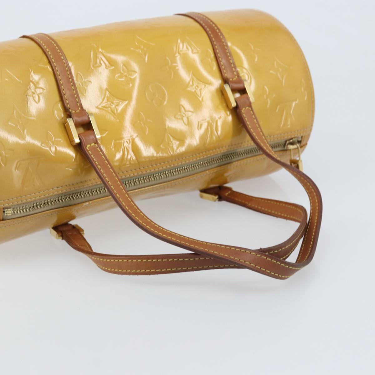Louis Vuitton ヴェルニ　M91006 モノグラム ヴェルニ ベッドフォード ライムイエロー ハンドバッグ