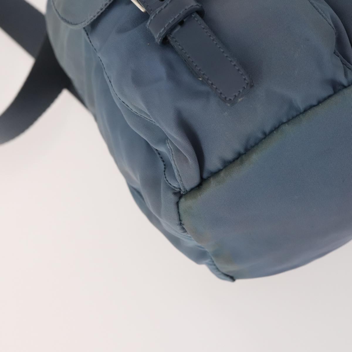 PRADA Backpack Nylon Blue Silver Auth YKZ354 | eBay display picture 3