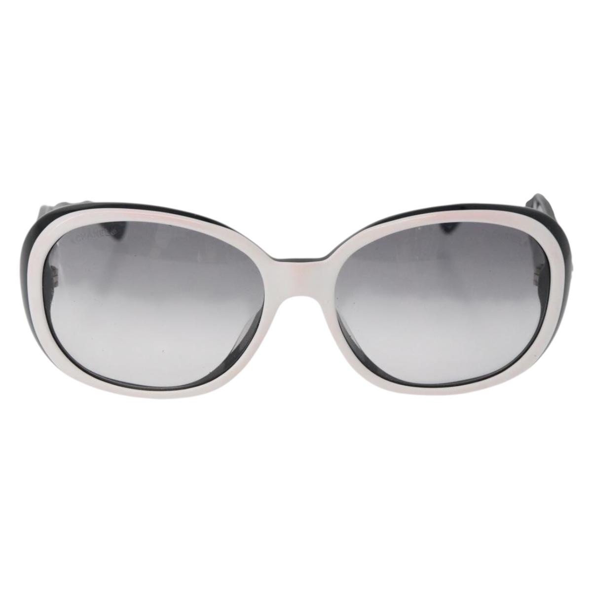 CHANEL Camelia Sunglasses plastic Red 5113 CC Auth YKZ1411A CHANEL Camelia Sunglasses plastic White Black 5113 CC Auth  main image 2