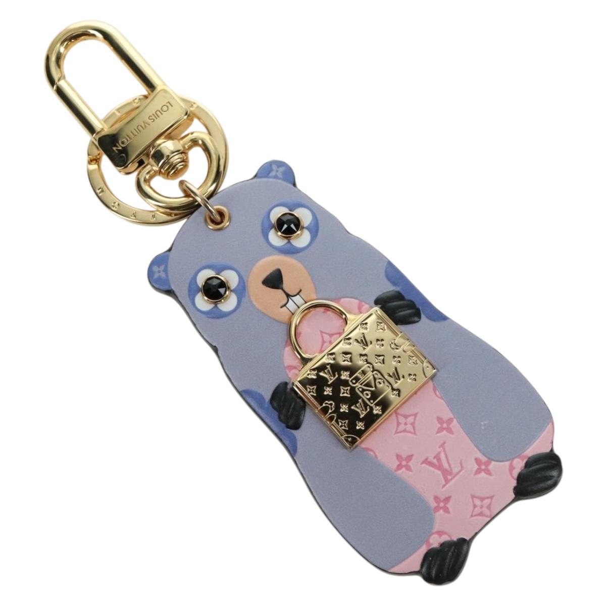 Louis Vuitton／M76043 LOUIS VUITTON Monogram LV Marmot Charm Purple M01350 LV Auth