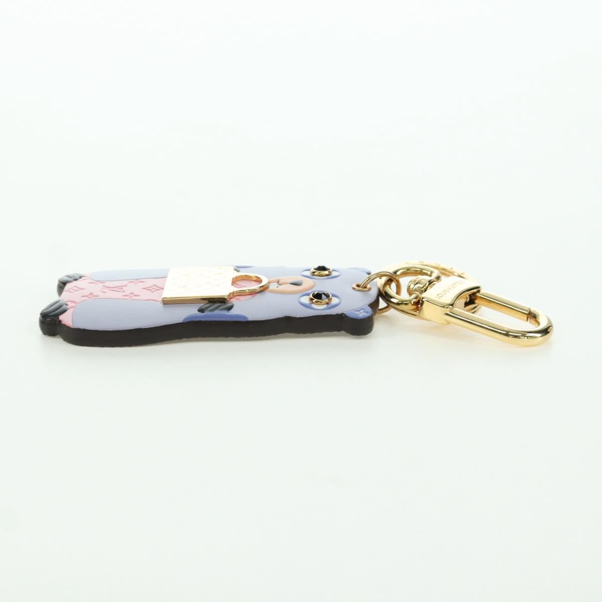 LOUIS VUITTON Monogram LV Marmot Charm Purple M01350 LV Auth