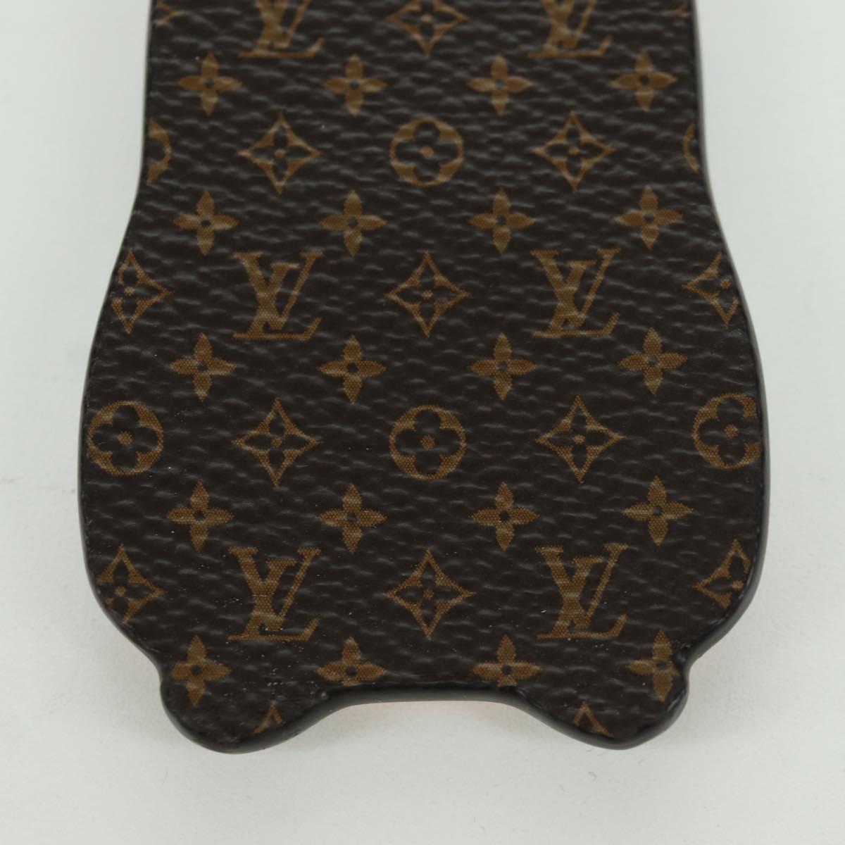 LOUIS VUITTON Monogram LV Marmot Charm Purple M01350 LV Auth