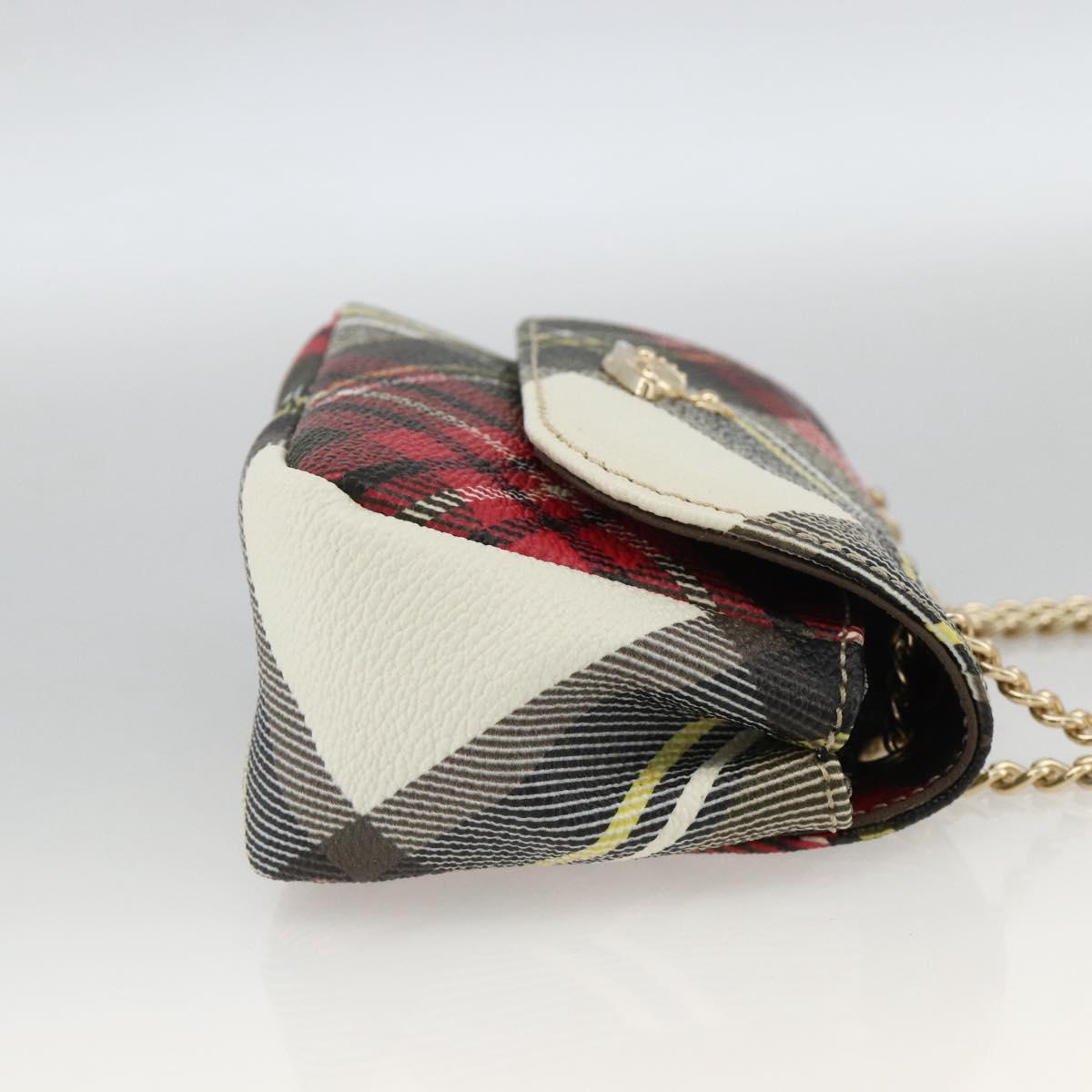 viviennewestwood バック Vivienne Westwood Chain Shoulder Bag PVC Leather Pink Gold Auth