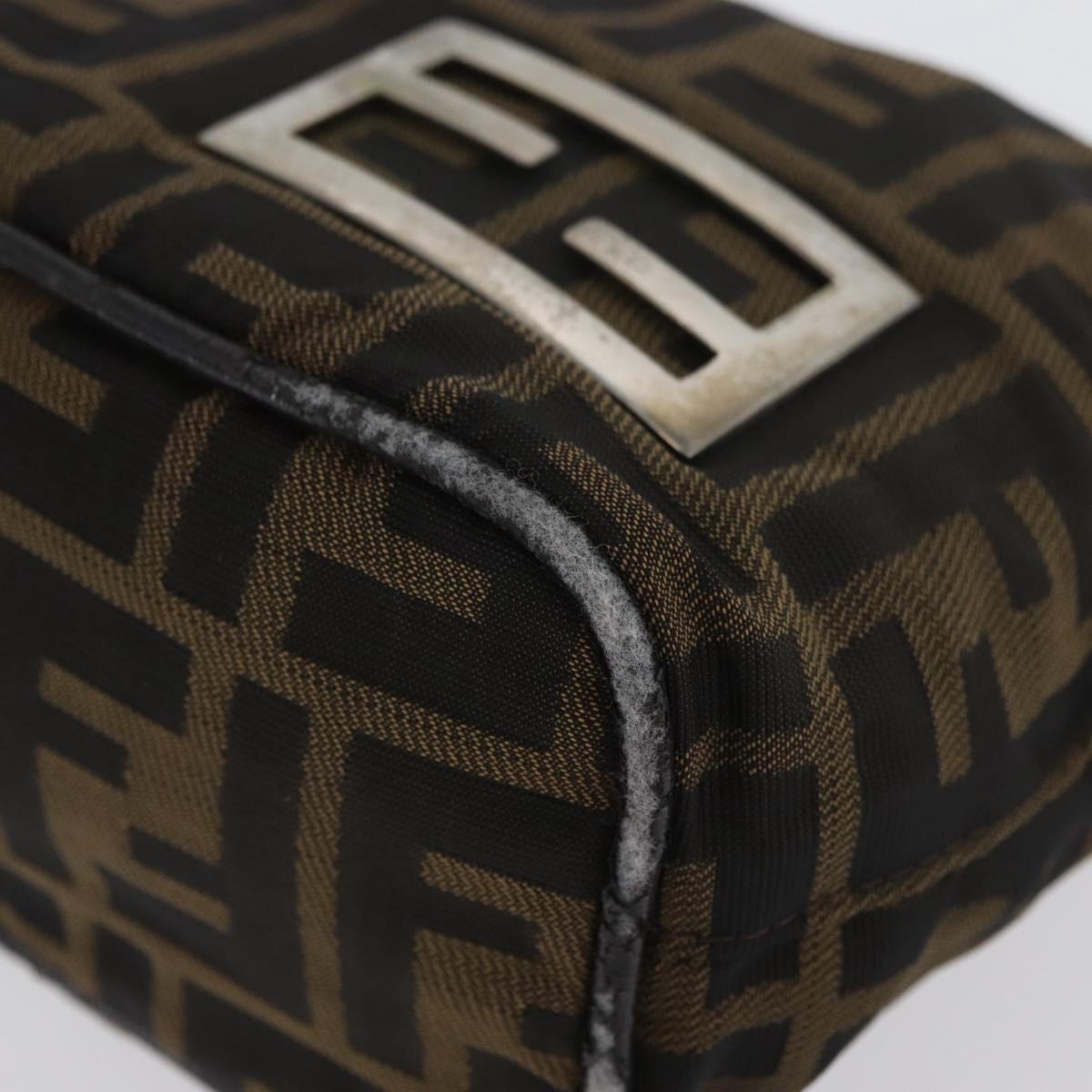 FENDI Zucca Canvas Shoulder Bag Brown Black Auth YKZ748 | eBay