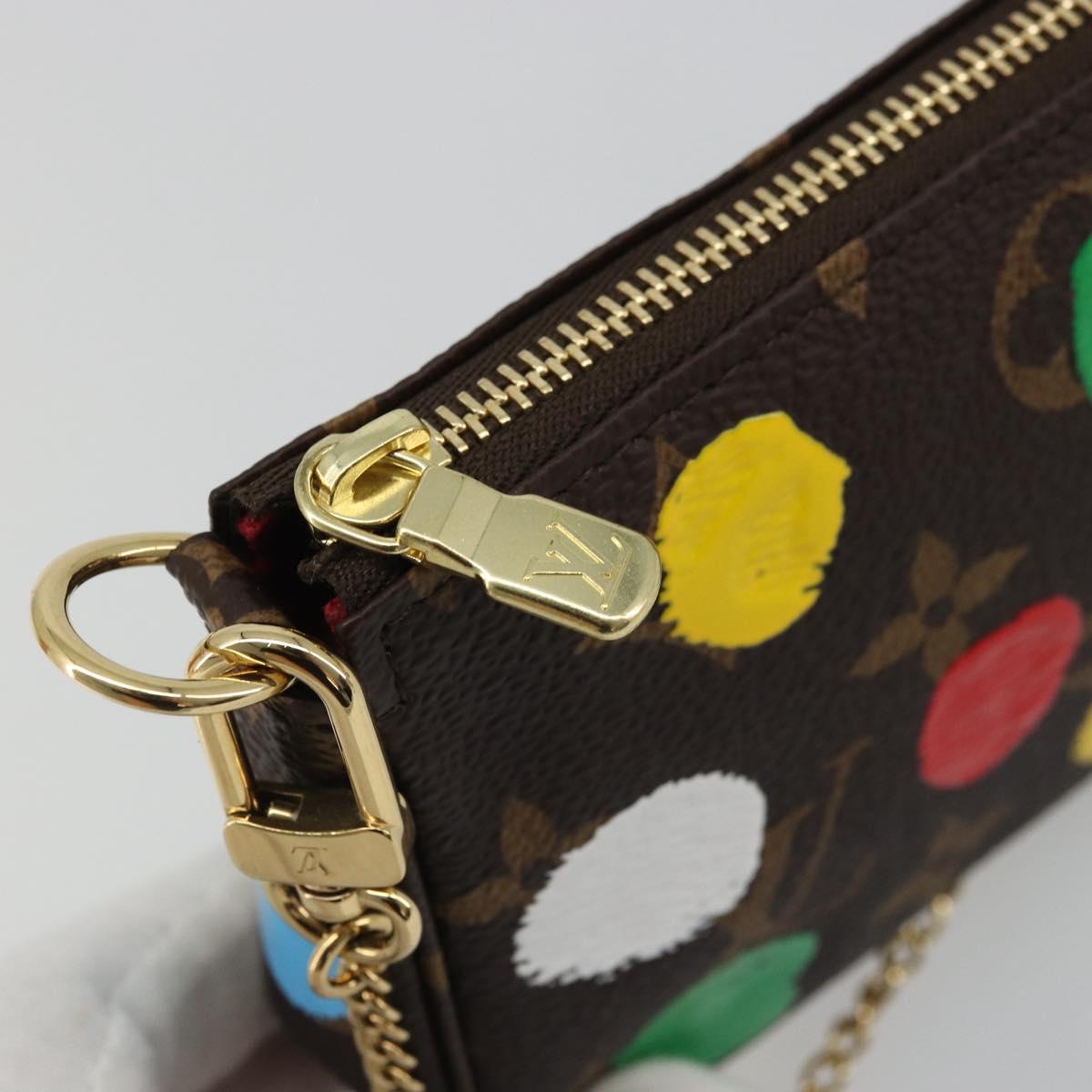 LOUIS VUITTON Yayoi Kusama Mini Pochette Accessoires Pouch M81866