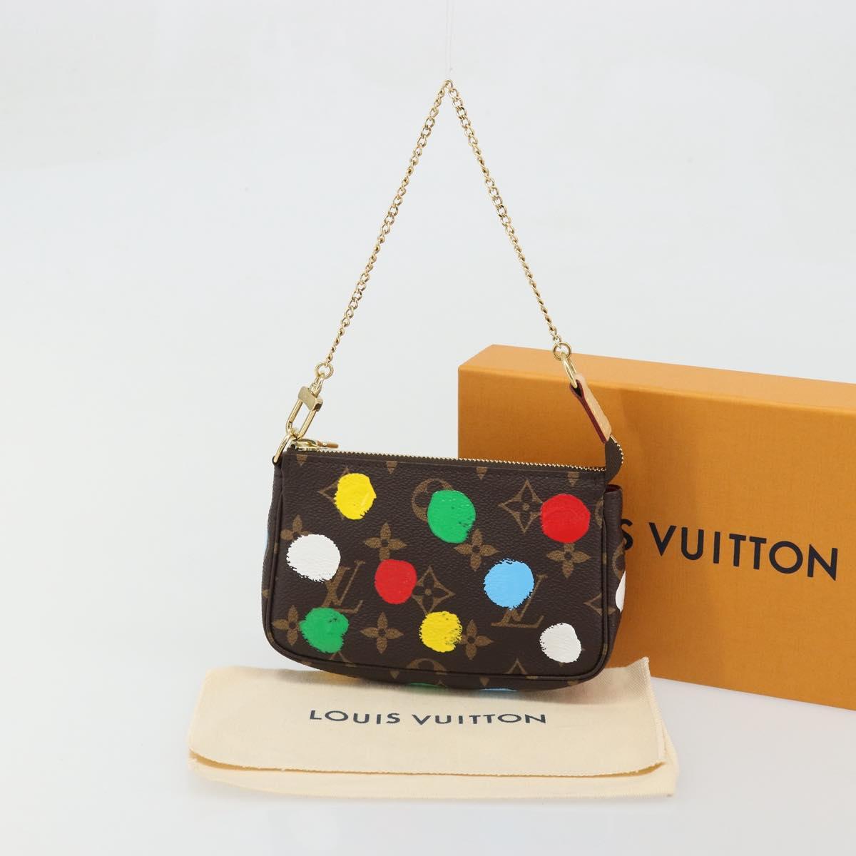 LOUIS VUITTON Yayoi Kusama Mini Pochette Accessoires Pouch M81866