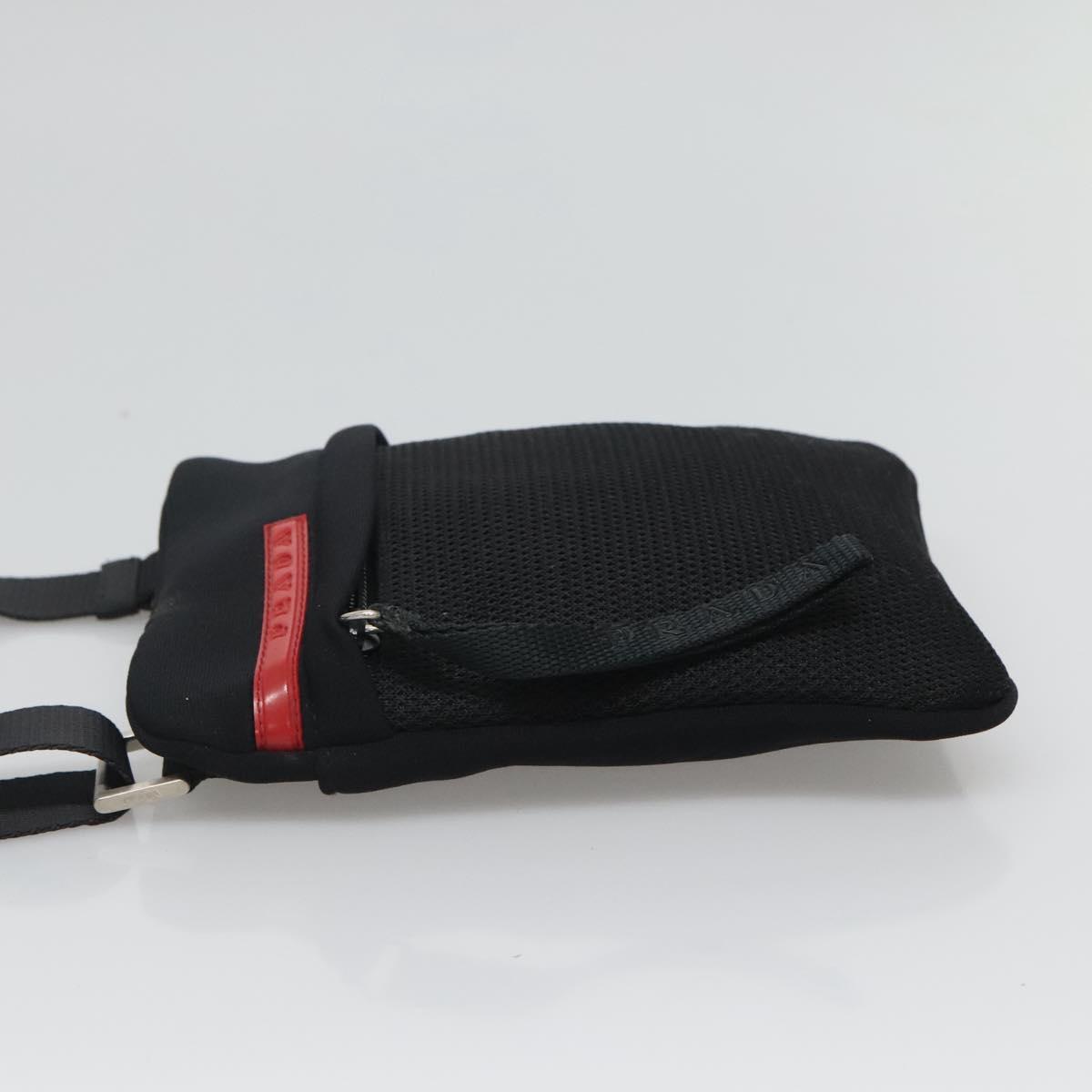PRADA Sports Shoulder Bag Nylon Black Silver Auth ac3624 | eBay