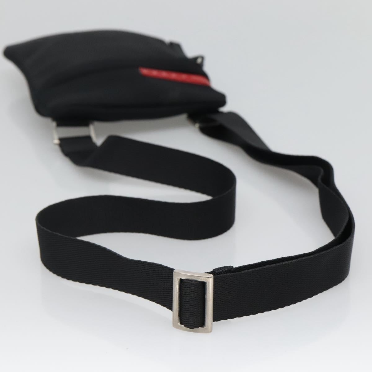 PRADA Sports Shoulder Bag Nylon Black Silver Auth ac3624 | eBay