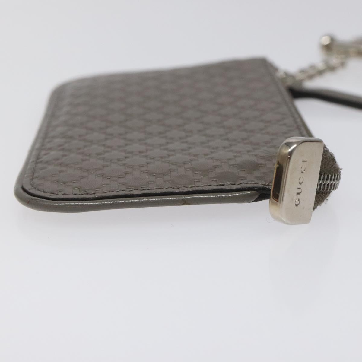 GUCCI Diamante Coin Purse Leather Gray 250467 Auth ac3658 | eBay