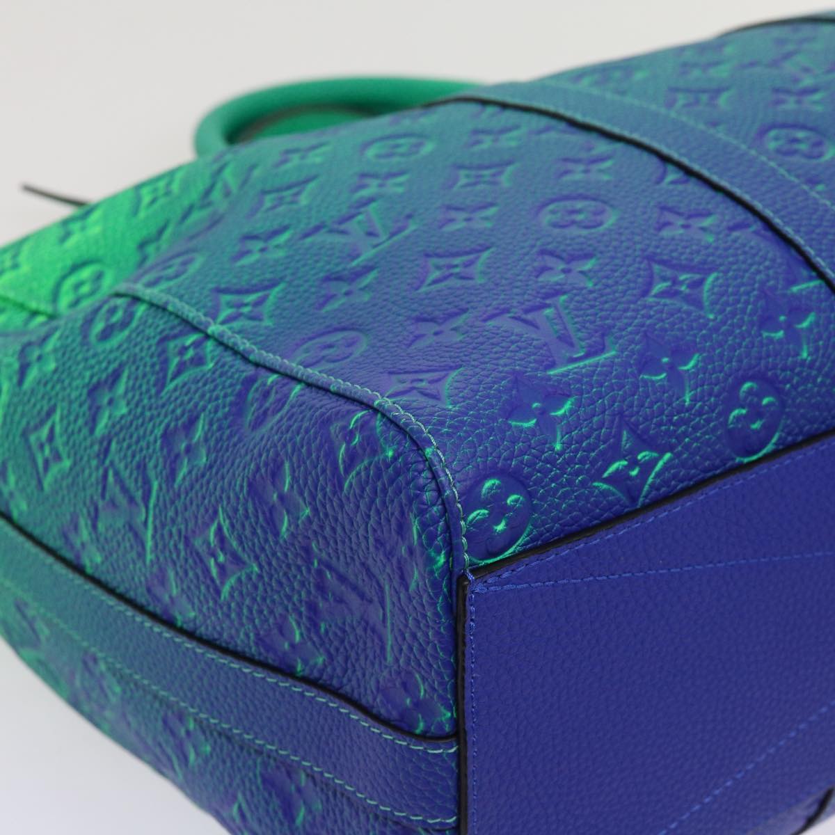 LOUIS VUITTON Monogram Illusion Keepall Tote Bag Neon Green