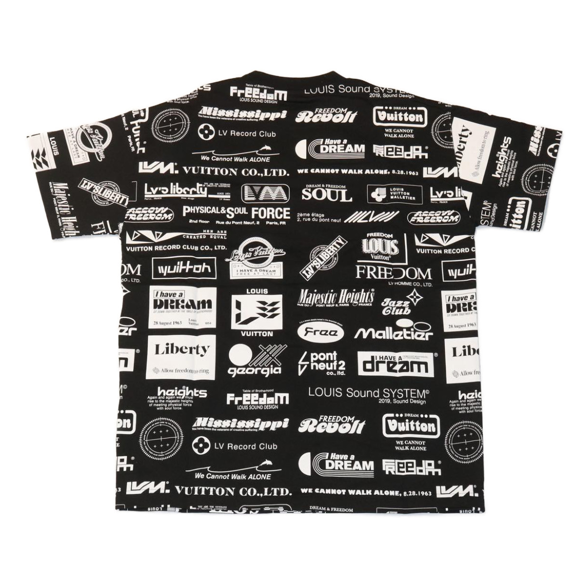 LOUIS VUITTON All Over Logo T-shirt XS Fall Winter