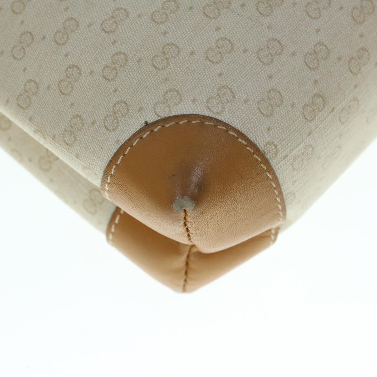 GUCCI Micro GG Supreme Shoulder Bag PVC Beige 007 123 0087