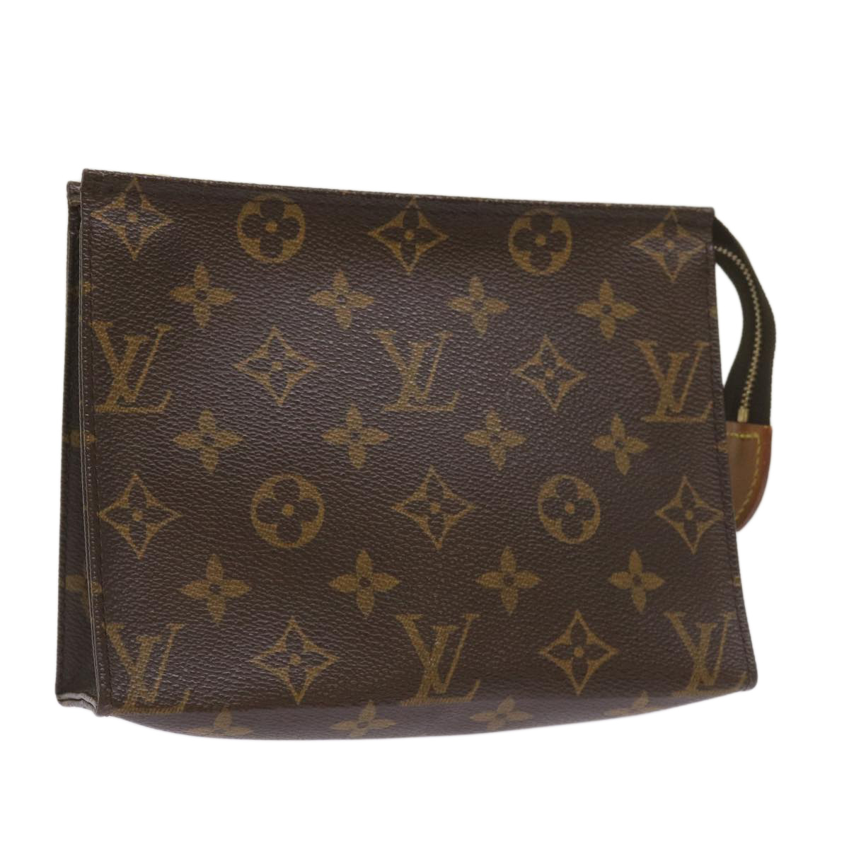 LOUIS VUITTON Monogram Poche Toilette 19 Pouch M47544 LV Auth