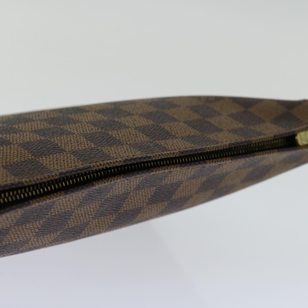 LOUIS VUITTON Damier Ebene Poche Toilette 26 Pouch N47543 LV Auth