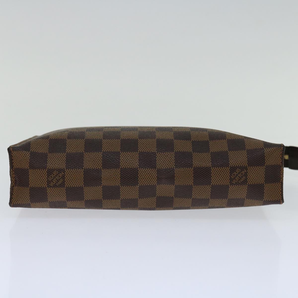 LOUIS VUITTON Damier Ebene Poche Toilette 26 Pouch N47543 LV Auth