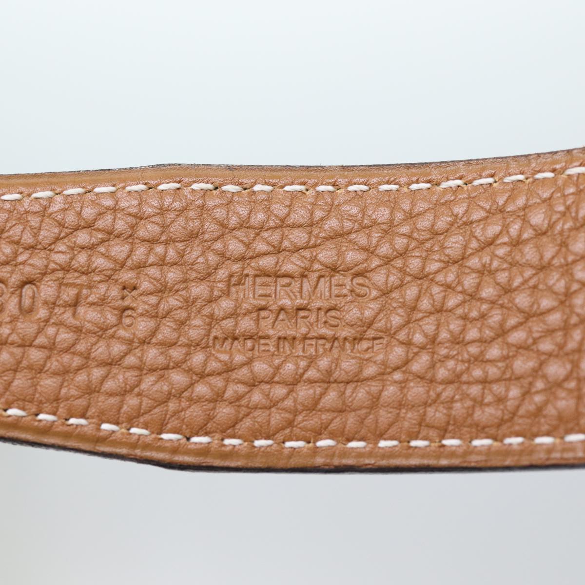 HERMES Evelyn oval buckle reversible Belt Leather Black HERMES Evelyn oval buckle reversible Belt Leather Black