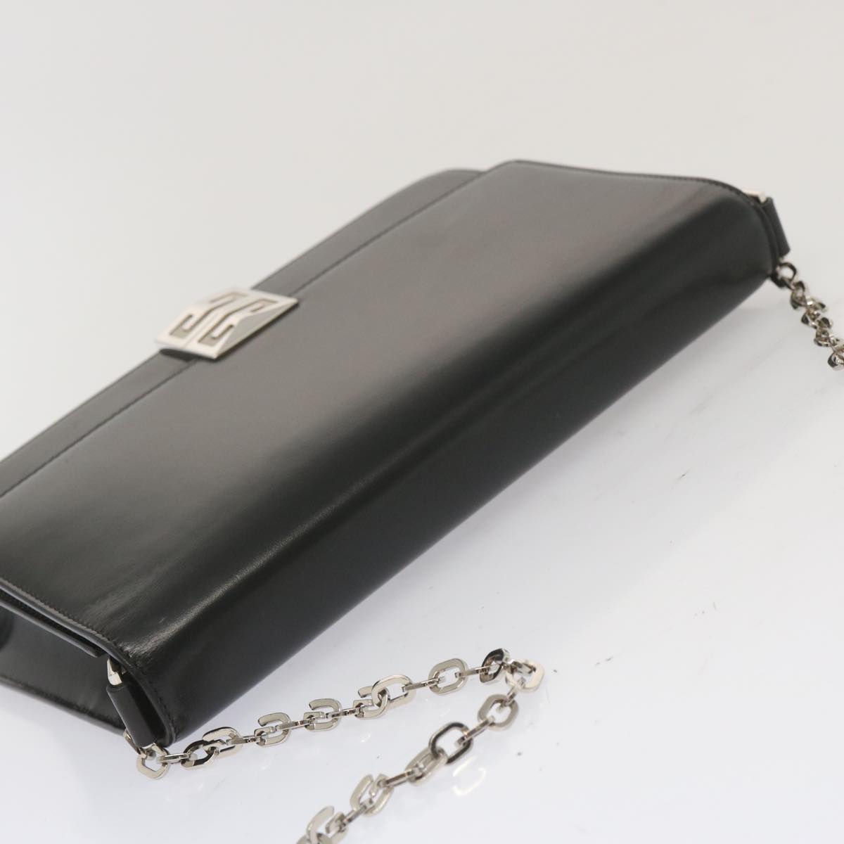 バッグ 603 vintage givenchy chain shoulder bag GIVENCHY Chain Shoulder Bag Leather Black Auth am5976 | eBay