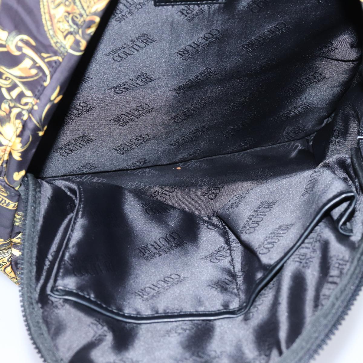 Versace バニティバッグ ヴェルサーチェ サンバースト ロゴ ハンドバッグ ヴァニティ