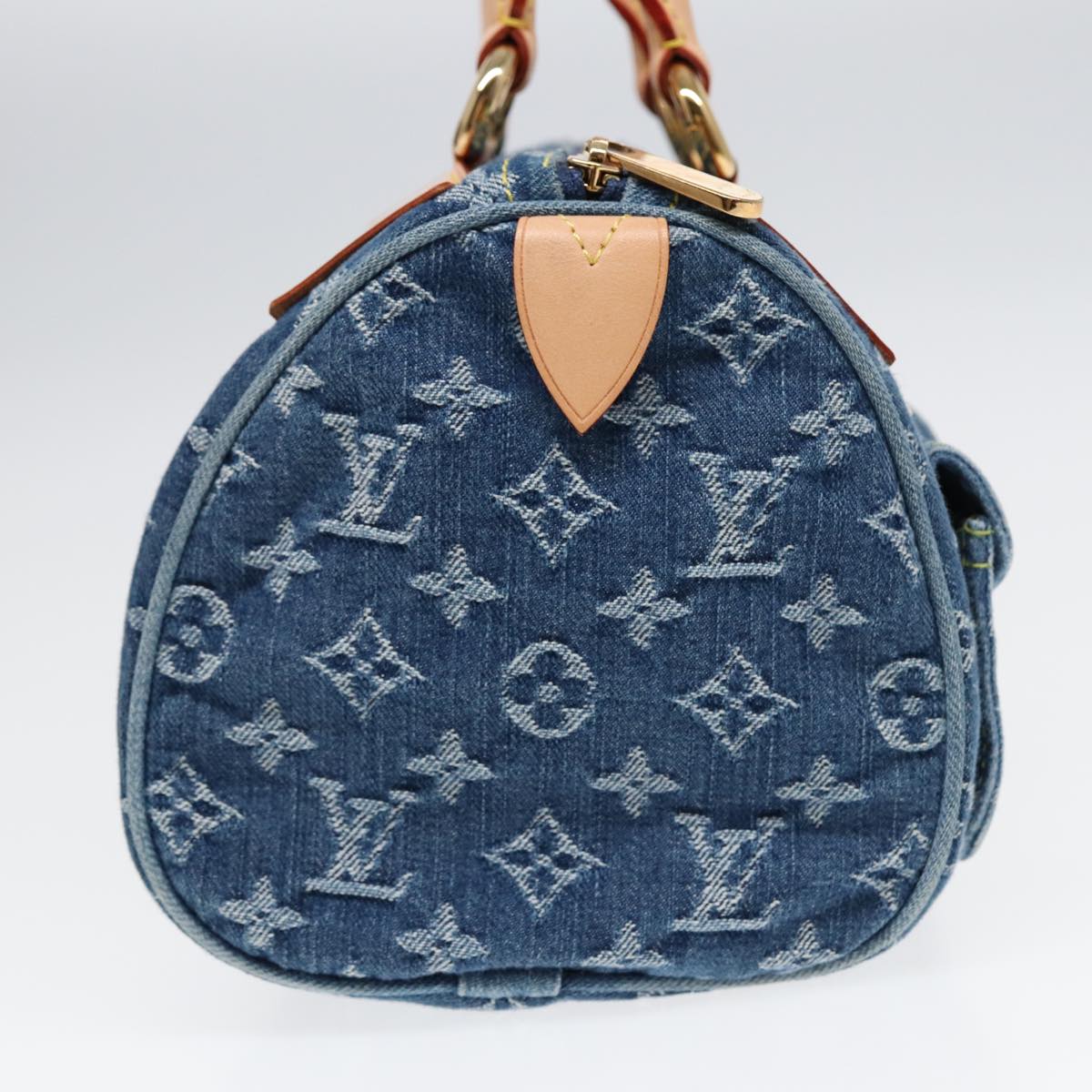 LOUIS VUITTON Monogram Denim Neo Speedy Hand Bag Blue M95019