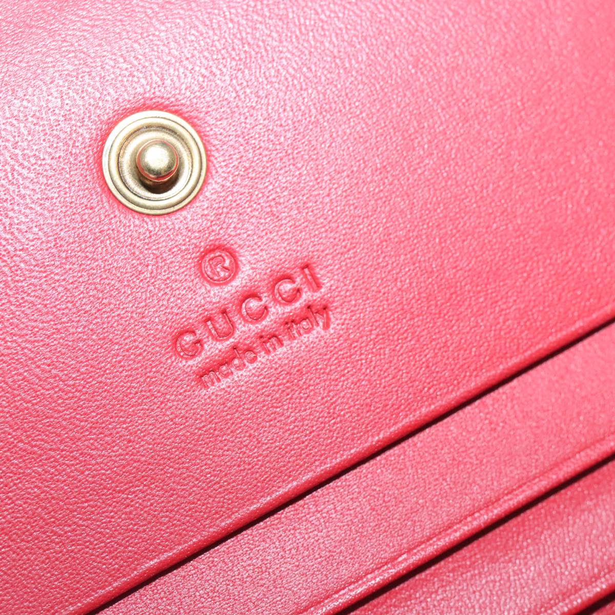 GUCCI GG Supreme Cherry Wallet PVC Leather Beige Red 476050 GUCCI GG Supreme Cherry Wallet PVC Leather Beige Red 476050