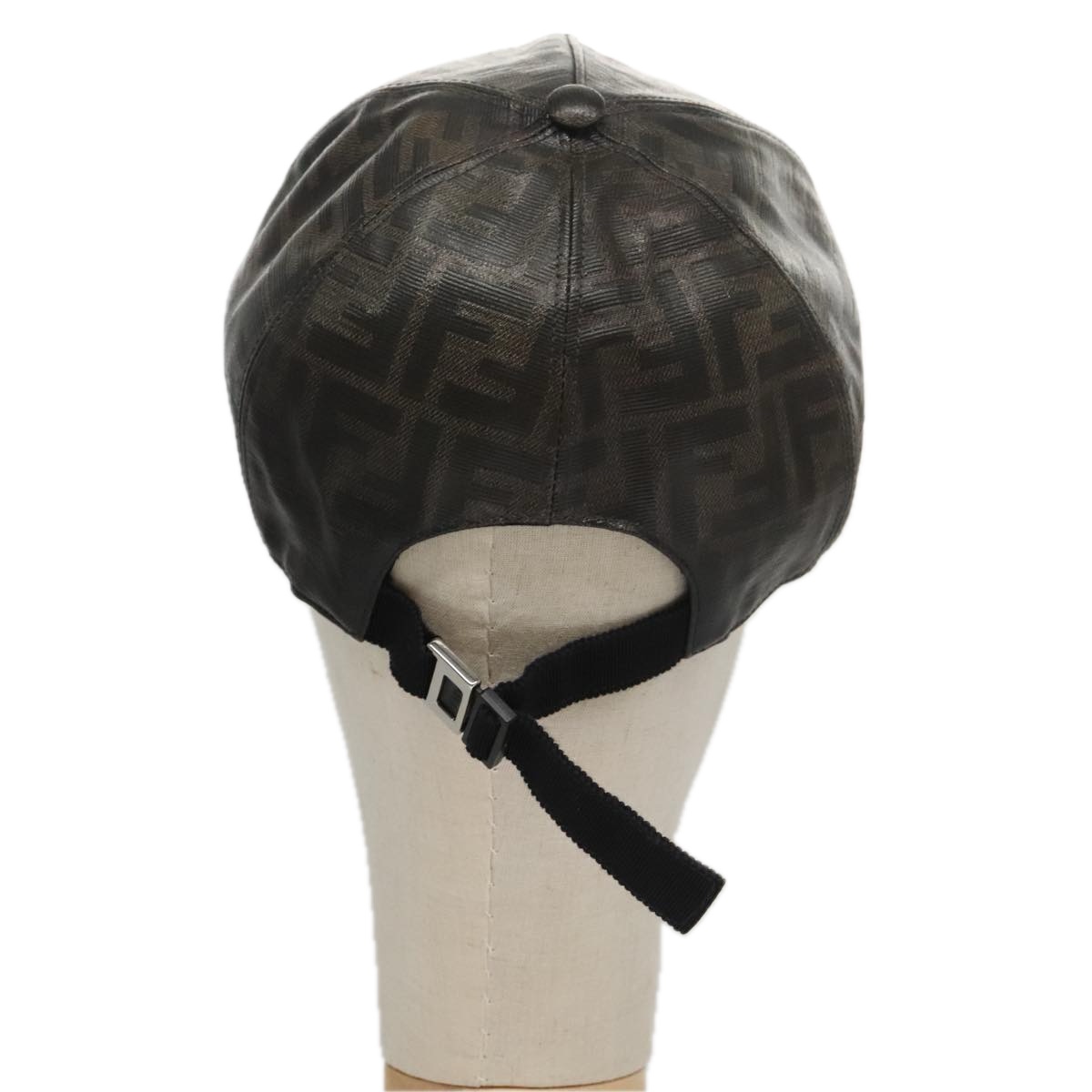 FENDI Zucca Canvas Cap Black Brown Auth am7434 | eBay display picture 2