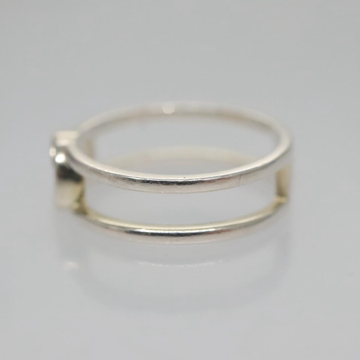 GUCCI Interlocking Ring metal Silver Auth am7444 | eBay