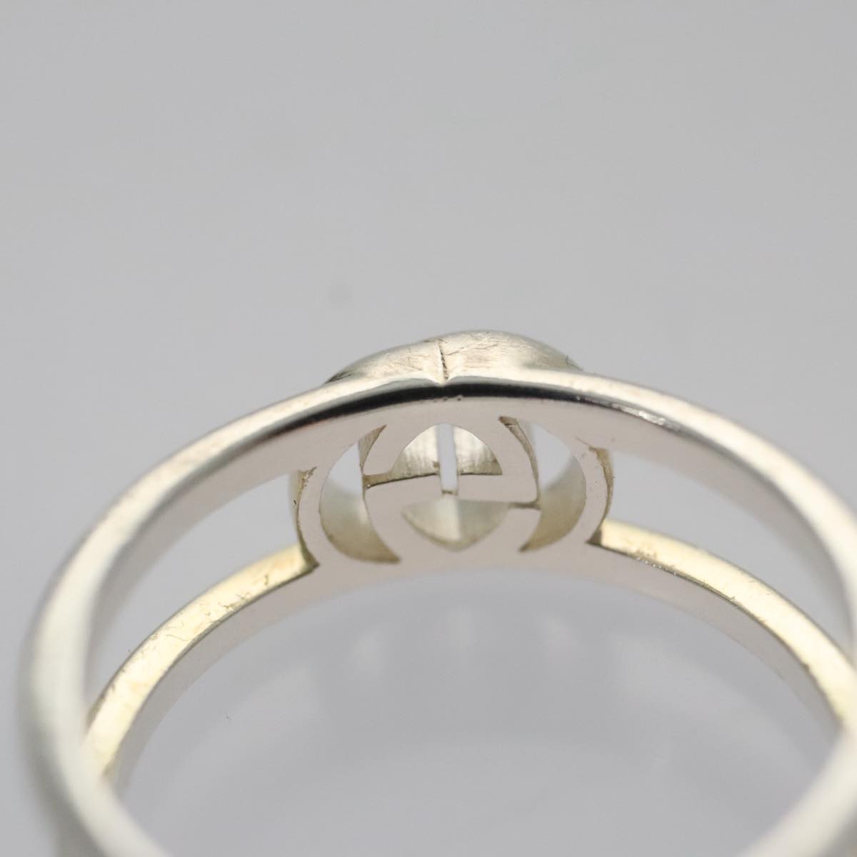 GUCCI 指輪 GUCCI Interlocking Ring metal Silver Auth am7444 | eBay