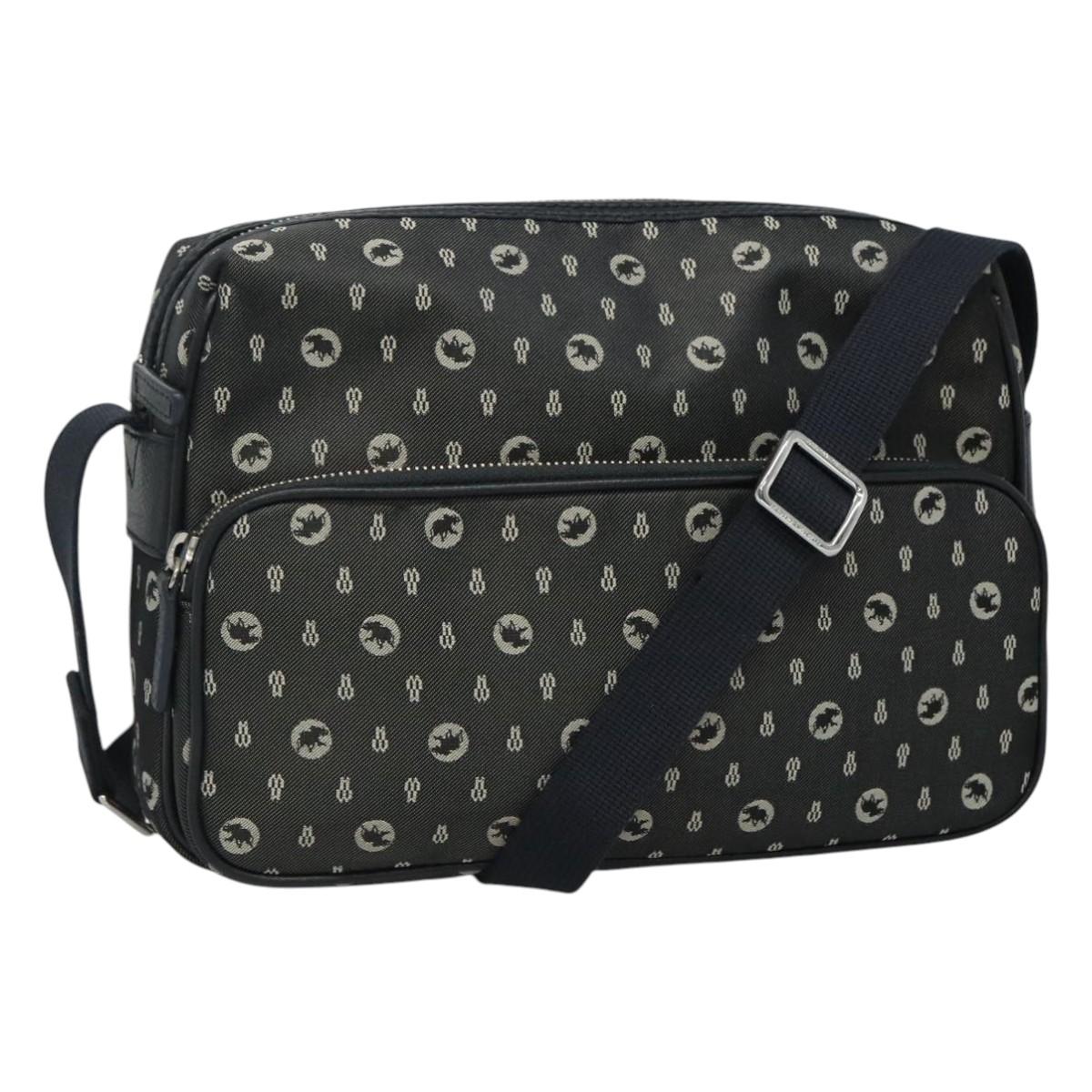 HUNTING WORLD Shoulder Bag Canvas Gray Auth am7610 | eBay