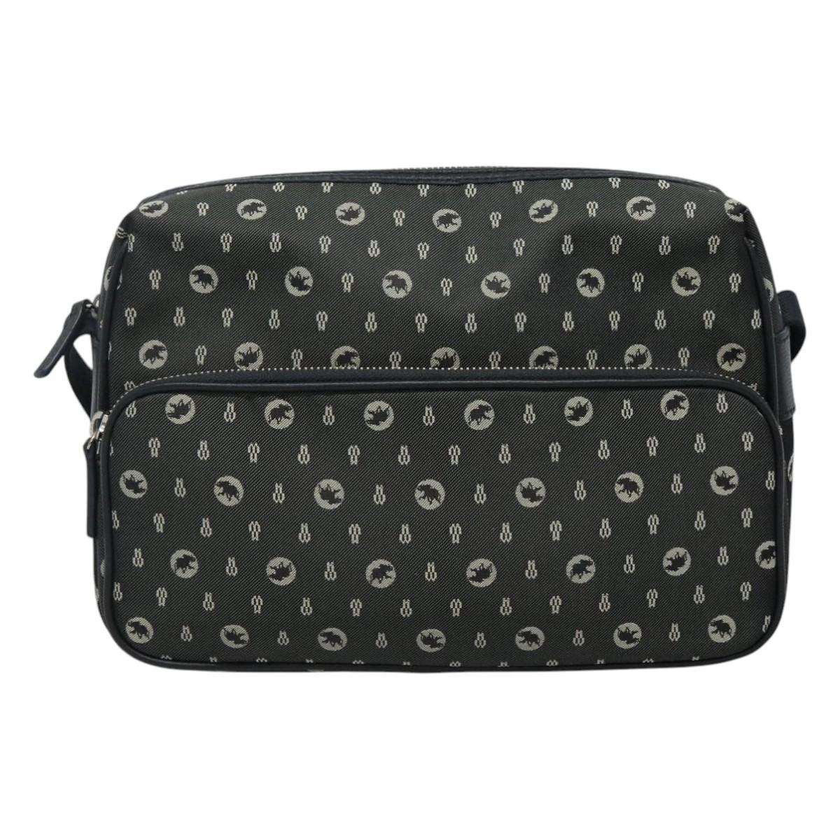 HUNTING WORLD Shoulder Bag Canvas Gray Auth am7610 | eBay