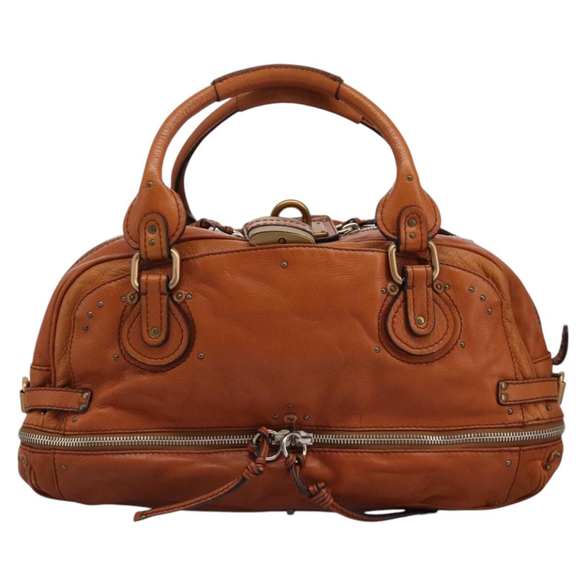 Vintage Chloé Authentic Paddington Bags Chloe Paddington Hand Bag Leather Brown Auth am7626V | eBay