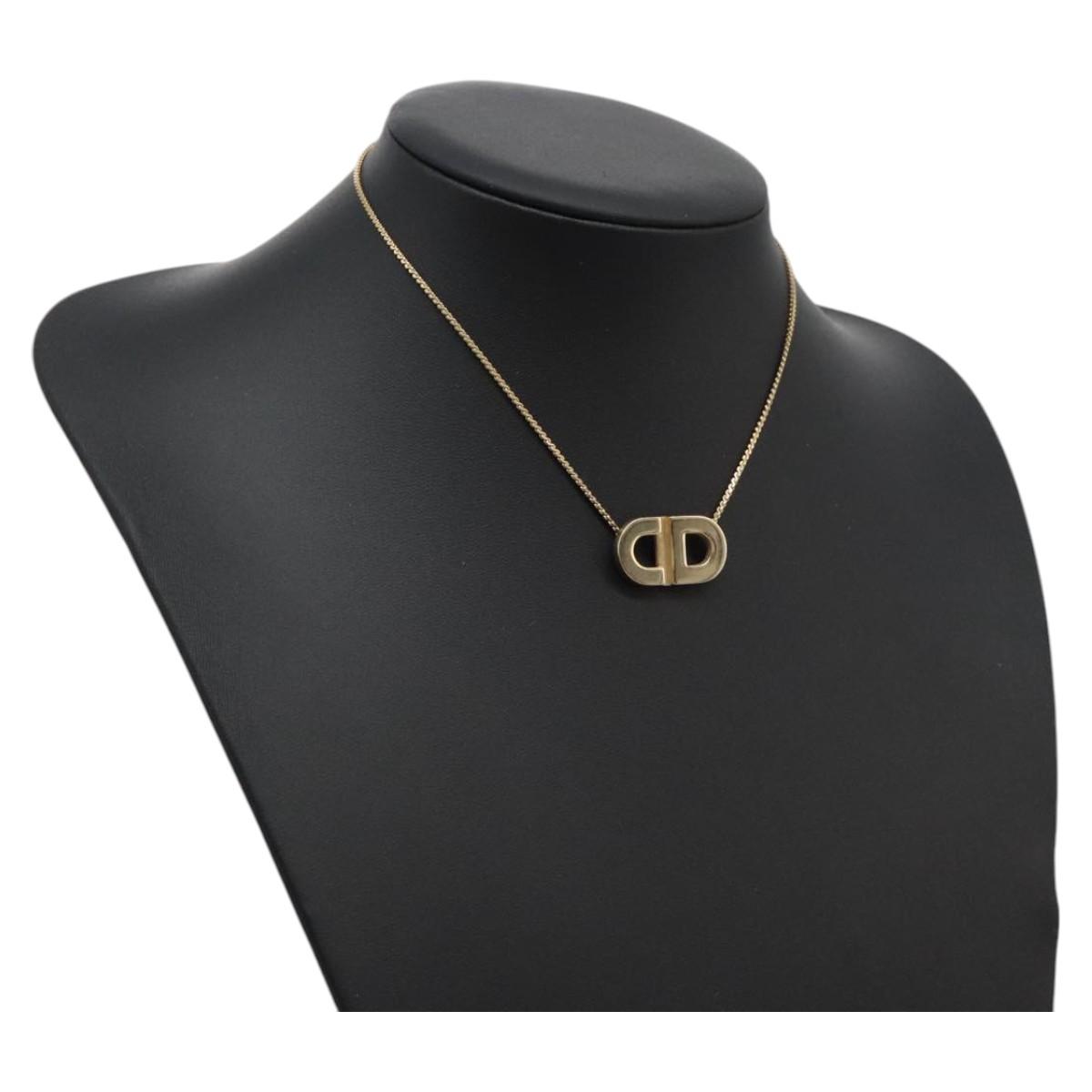 ✨未使用✨タグ付き‼️Dior ♡ Vintage ♡ necklace Christian Dior Vintage CD With Crystal Logo Pendant Necklace