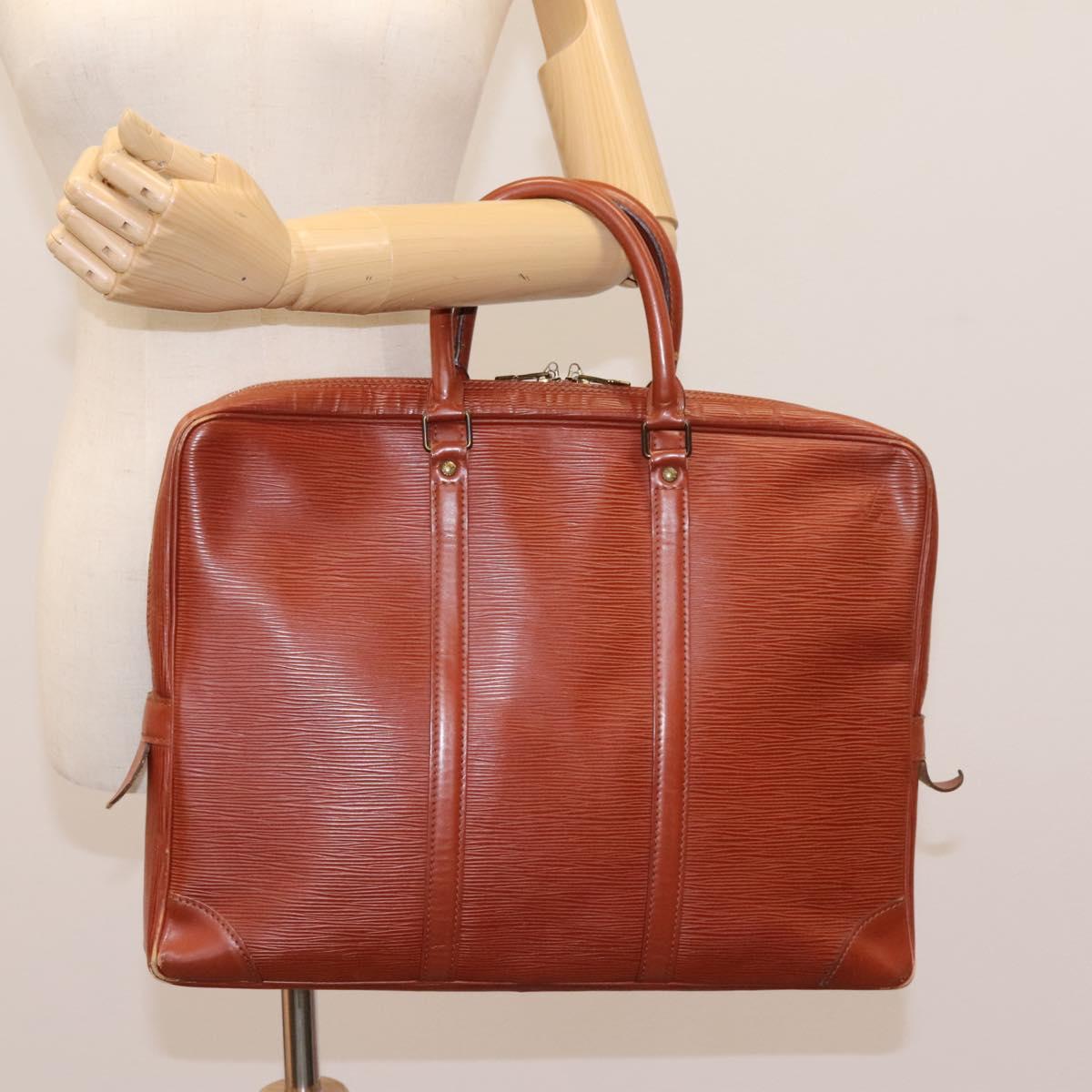 LOUIS VUITTON Epi Porte Documents Voyage Bag Kenya Brown M59098 LV