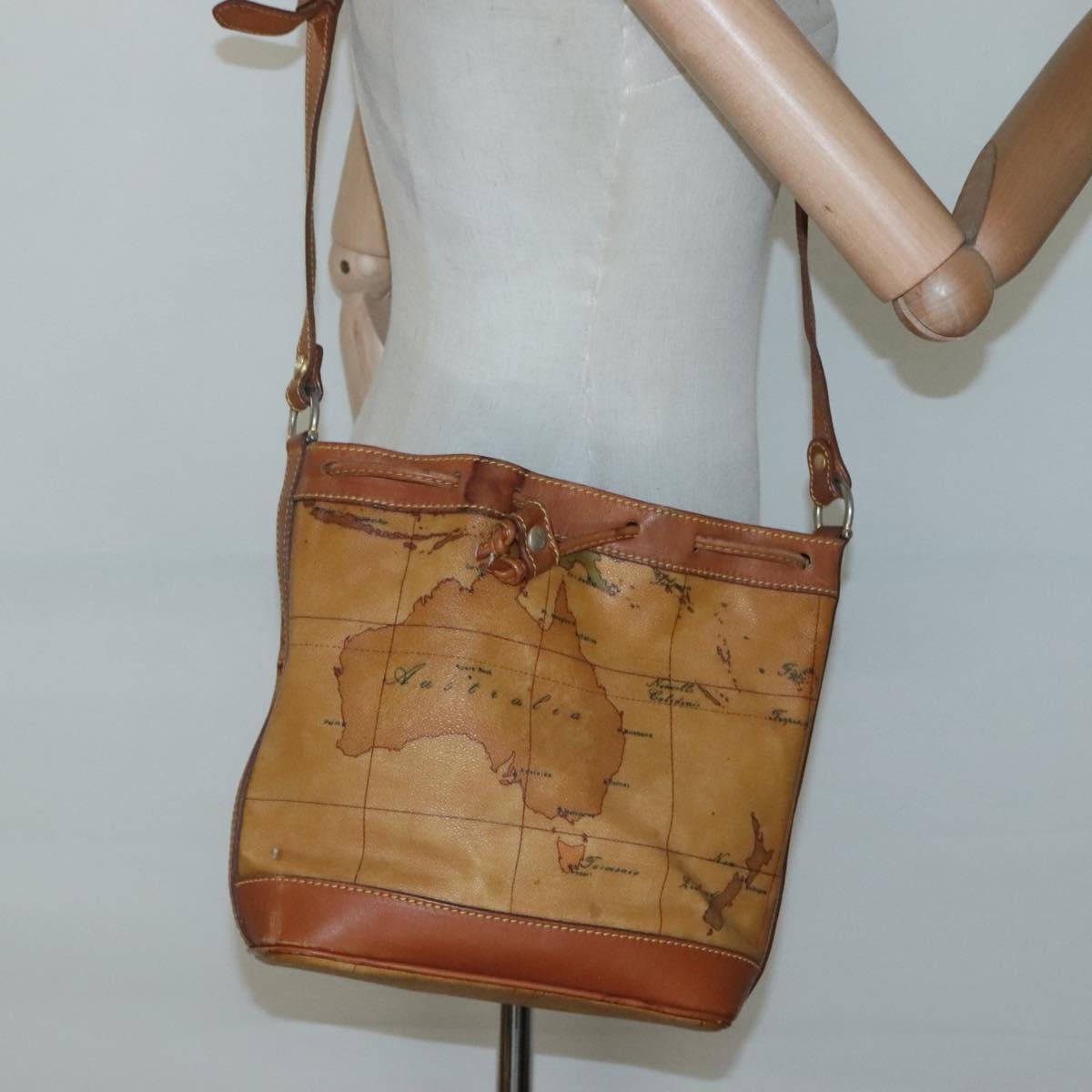 PRIMA CLASSE Shoulder Bag Leather PVC Beige Gold Auth am8596 | eBay