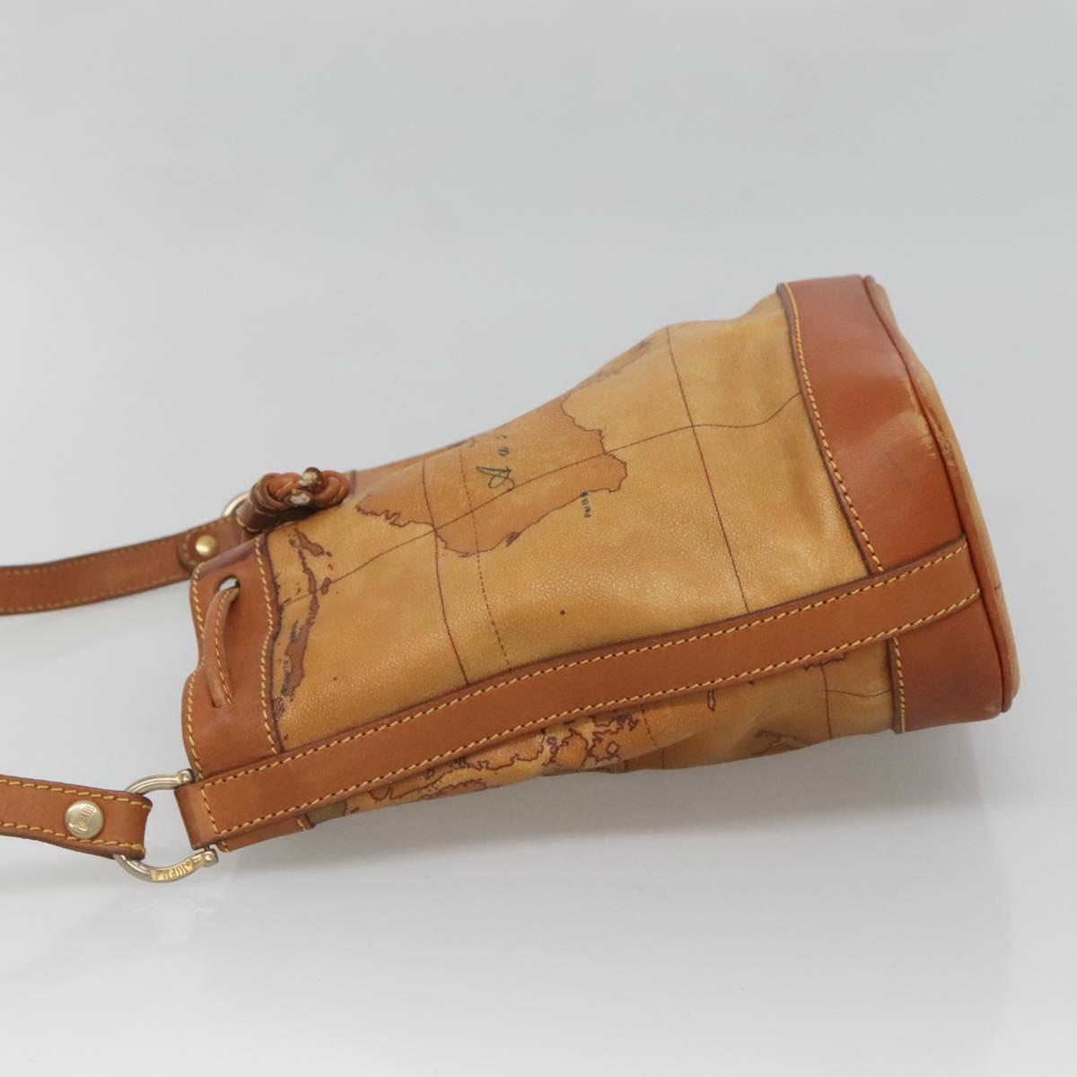 PRIMA CLASSE Shoulder Bag Leather PVC Beige Gold Auth am8596 | eBay