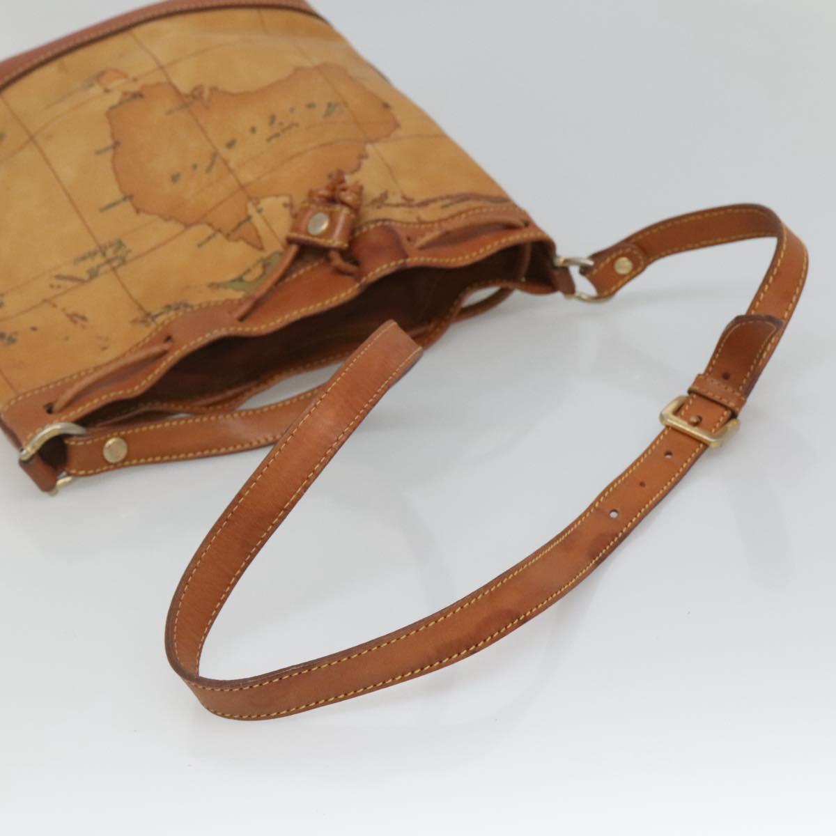 PRIMA CLASSE Shoulder Bag Leather PVC Beige Gold Auth am8596 | eBay