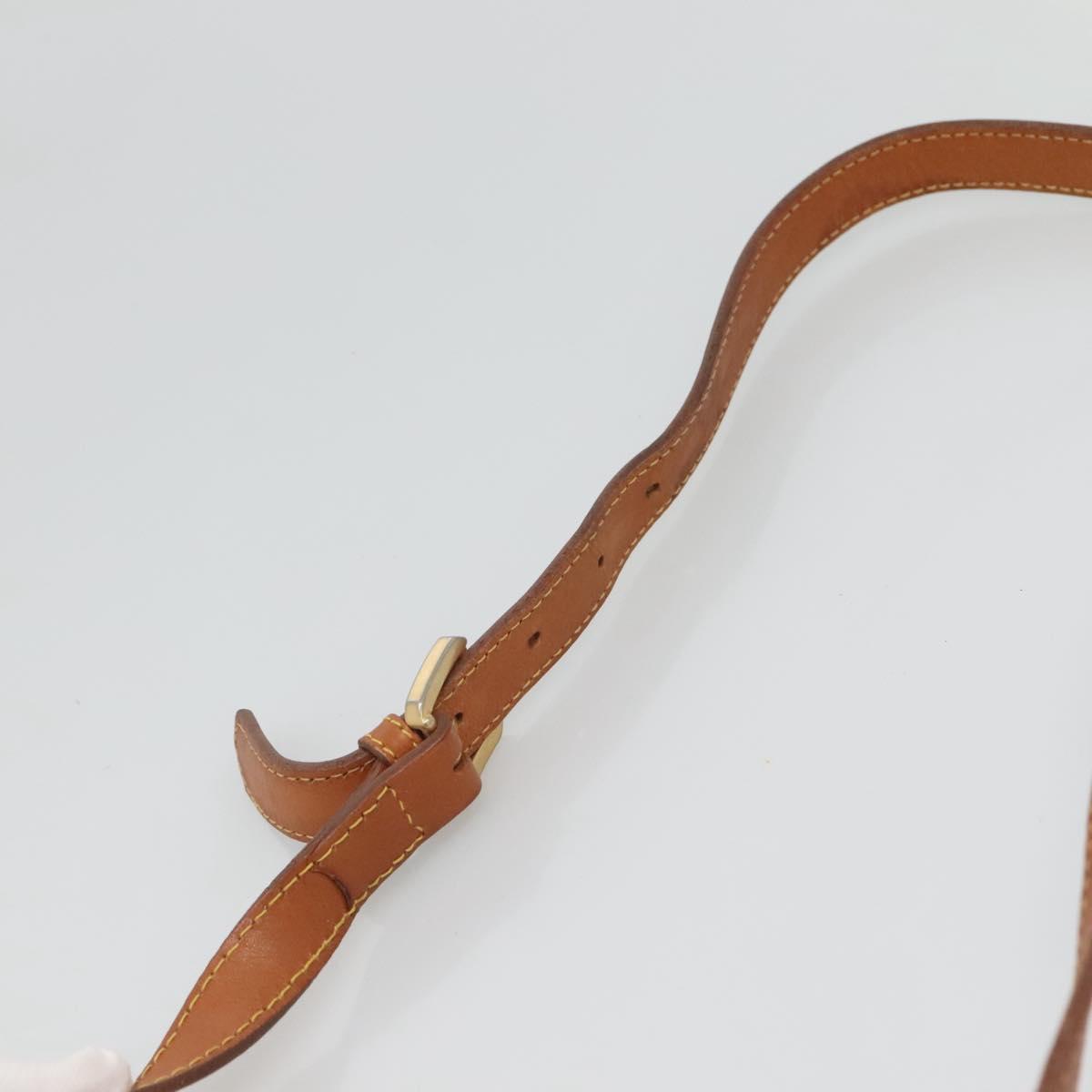 PRIMA CLASSE Shoulder Bag Leather PVC Beige Gold Auth am8596 | eBay