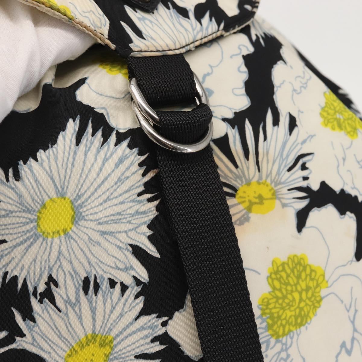 PRADA Backpack Nylon Black Silver Auth am9106 | eBay display picture 2