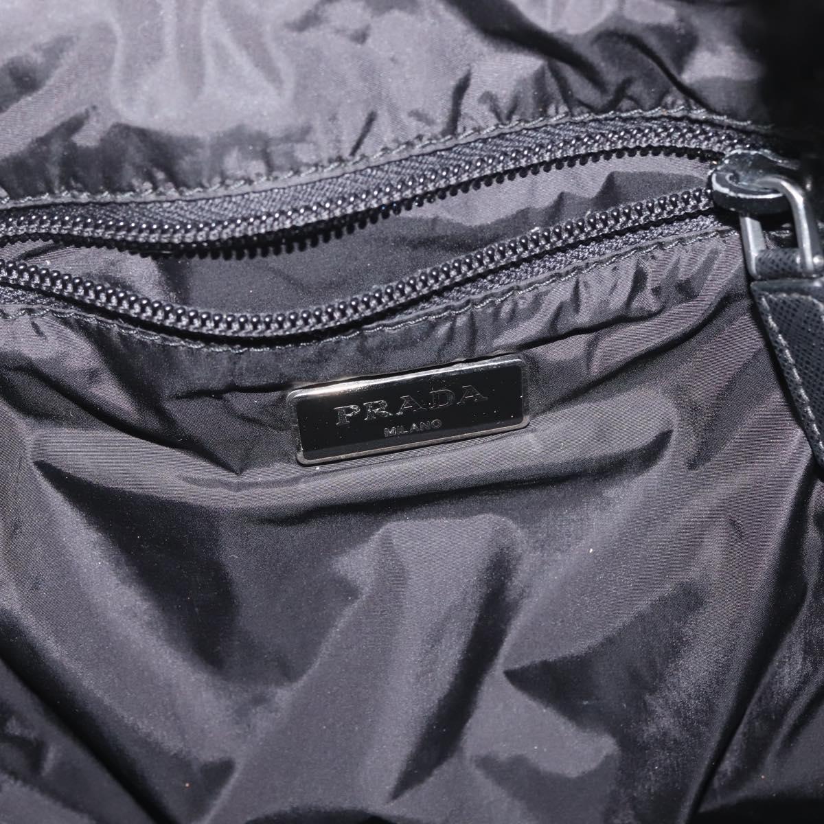 PRADA Backpack Nylon Black Silver Auth am9106 PRADA Backpack Nylon Black Silver Auth am9106 | eBay main image 3