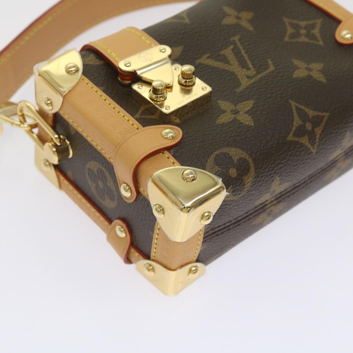 LOUIS VUITTON Monogram Pico Side Trunk Hand Bag M83018 LV Auth