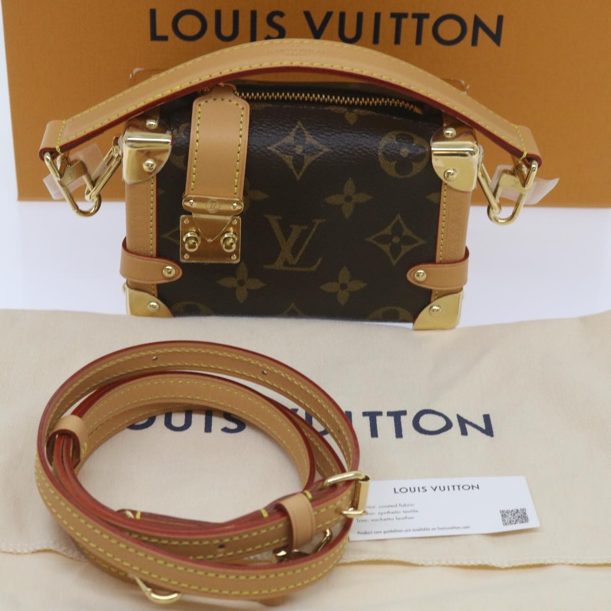 LOUIS VUITTON Monogram Pico Side Trunk Hand Bag M83018 LV Auth
