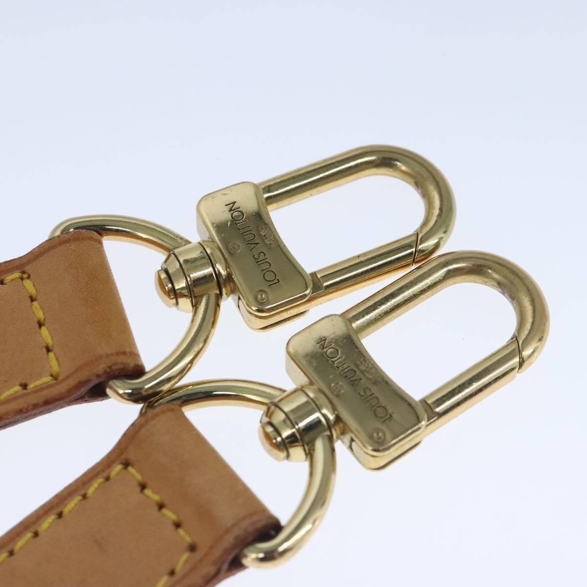 ♪☆Louis Vuitton ベルト ベージュ レザー ♪ LOUIS VUITTON Adjustable Shoulder Strap Leather 35.8