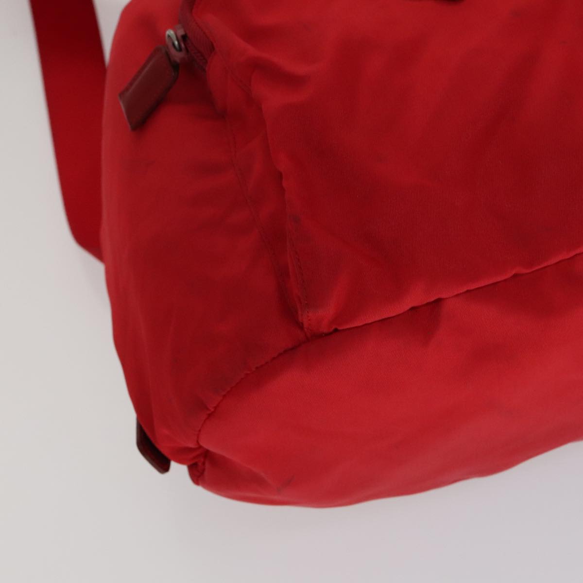 PRADA Backpack Nylon Red Auth ar13087 Auth PRADA Medium Red Nylon Triangle Logo Nylon Backpack | eBay main image 4